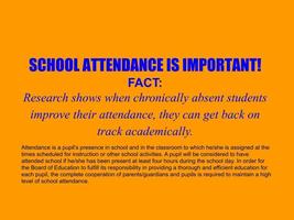 February Attendance Message